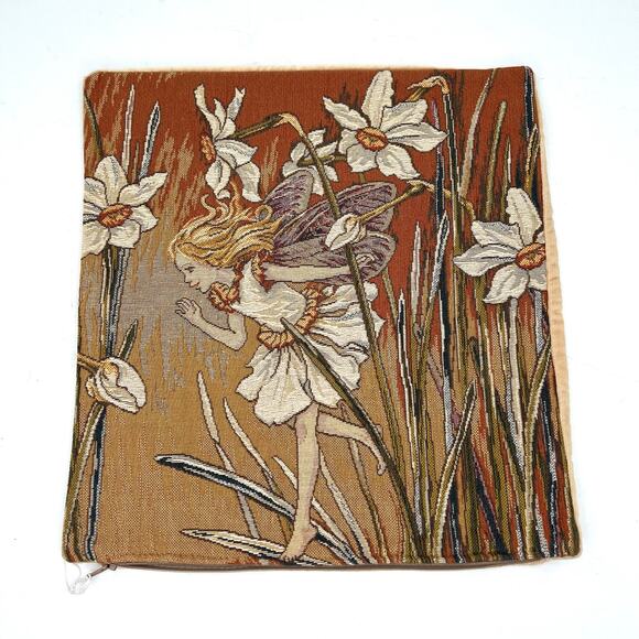Tapisseries Du Lion Cicely Mary Barker Narcissus Fairy illustration pillow cover - Picture 1 of 8